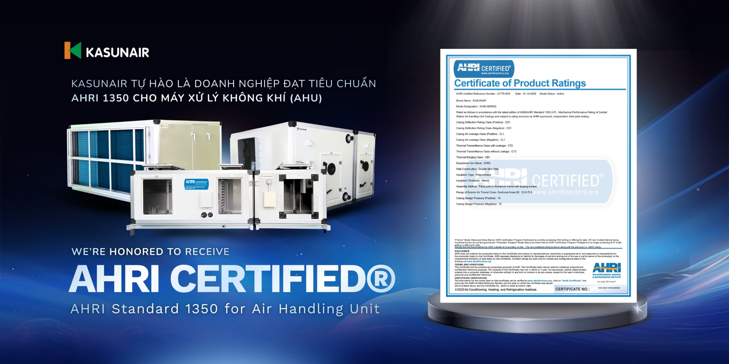 KASUNAIR - AHRI 1350