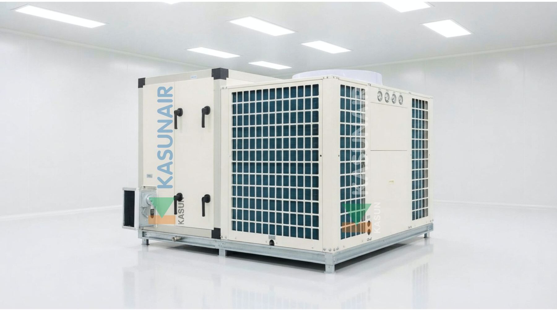 Cấu trúc dàn lạnh Rooftop Package DX Unit bên phải Kasunair chính hãng